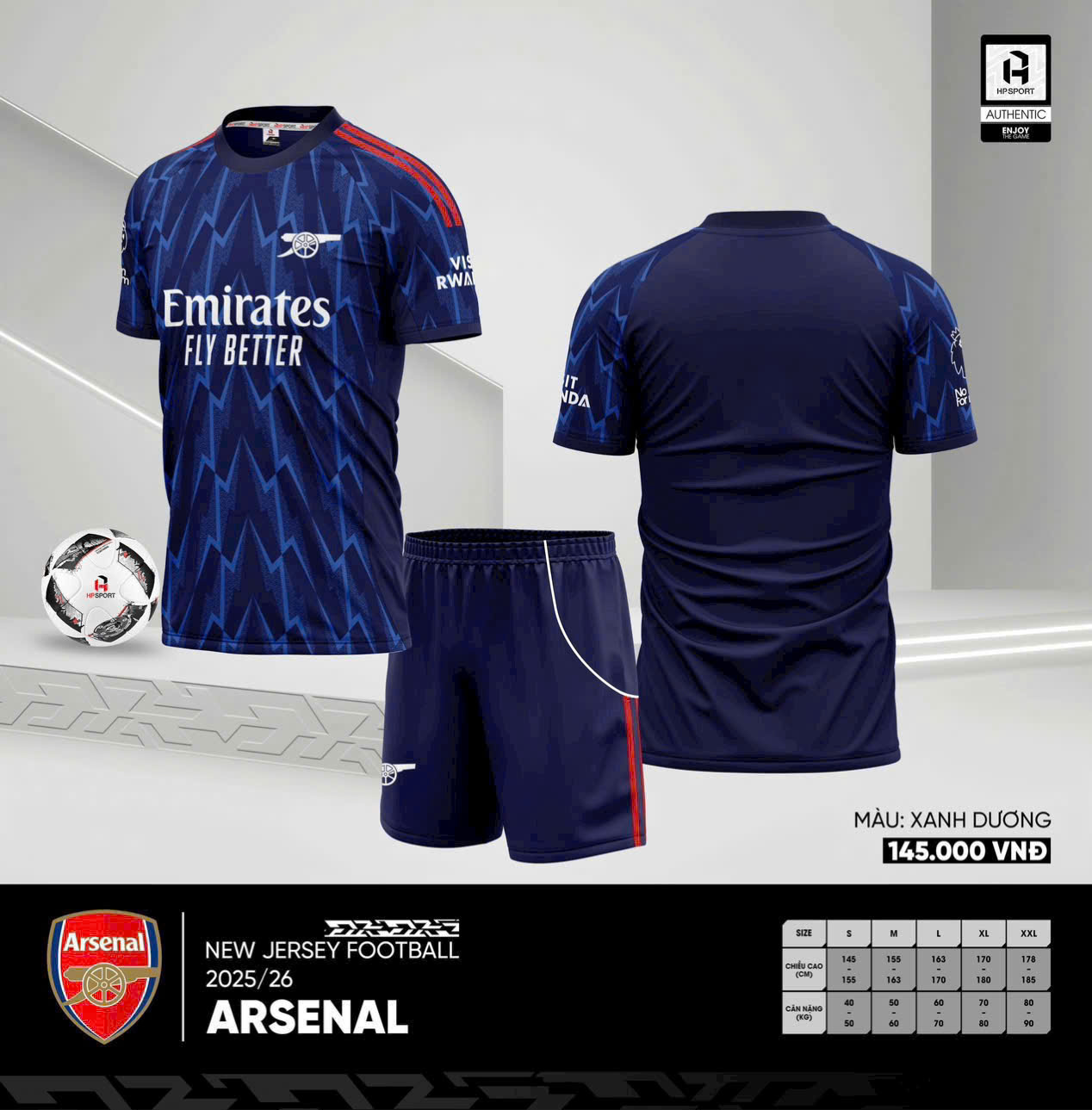 Arsenal 2025/26 - Dark Blue